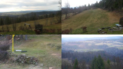 Sdružený snímek okolí chaty Myslivna