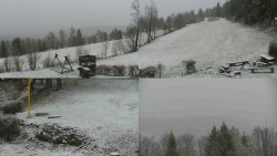 Sdružený snímek okolí chaty Myslivna