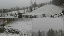 Sdružený snímek okolí chaty Myslivna