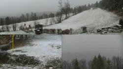 Sdružený snímek okolí chaty Myslivna