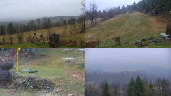 Sdružený snímek okolí chaty Myslivna