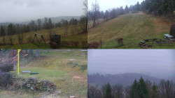 Sdružený snímek okolí chaty Myslivna