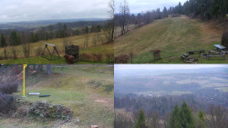 Sdružený snímek okolí chaty Myslivna