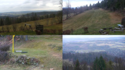 Sdružený snímek okolí chaty Myslivna