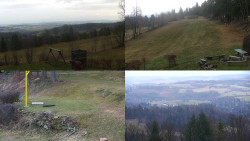 Sdružený snímek okolí chaty Myslivna