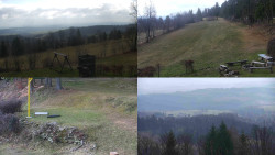 Sdružený snímek okolí chaty Myslivna