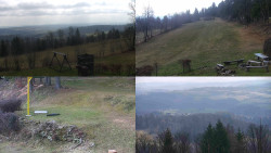 Sdružený snímek okolí chaty Myslivna