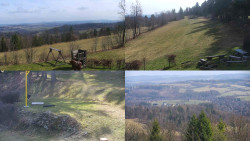 Sdružený snímek okolí chaty Myslivna