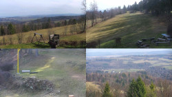 Sdružený snímek okolí chaty Myslivna