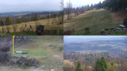 Sdružený snímek okolí chaty Myslivna