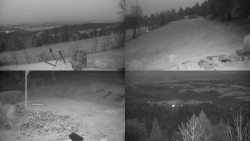 Sdružený snímek okolí chaty Myslivna