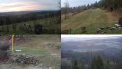 Sdružený snímek okolí chaty Myslivna