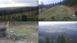 Sdružený snímek okolí chaty Myslivna