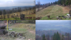 Sdružený snímek okolí chaty Myslivna