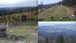 Sdružený snímek okolí chaty Myslivna