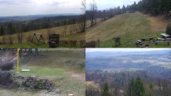 Sdružený snímek okolí chaty Myslivna