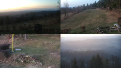 Sdružený snímek okolí chaty Myslivna