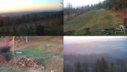 Sdružený snímek okolí chaty Myslivna