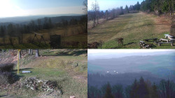 Sdružený snímek okolí chaty Myslivna