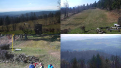 Sdružený snímek okolí chaty Myslivna