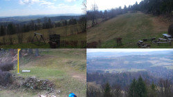 Sdružený snímek okolí chaty Myslivna