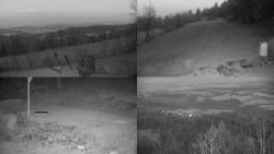 Sdružený snímek okolí chaty Myslivna