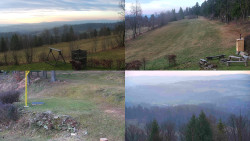 Sdružený snímek okolí chaty Myslivna