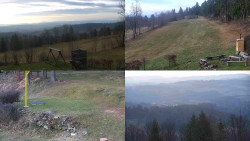 Sdružený snímek okolí chaty Myslivna