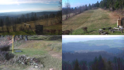 Sdružený snímek okolí chaty Myslivna