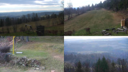 Sdružený snímek okolí chaty Myslivna