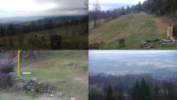 Sdružený snímek okolí chaty Myslivna