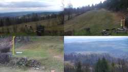 Sdružený snímek okolí chaty Myslivna