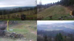 Sdružený snímek okolí chaty Myslivna