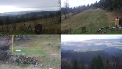 Sdružený snímek okolí chaty Myslivna