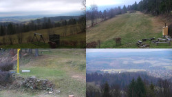 Sdružený snímek okolí chaty Myslivna