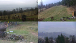 Sdružený snímek okolí chaty Myslivna