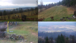 Sdružený snímek okolí chaty Myslivna