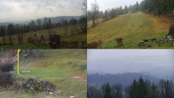 Sdružený snímek okolí chaty Myslivna