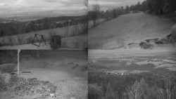 Sdružený snímek okolí chaty Myslivna