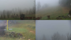 Sdružený snímek okolí chaty Myslivna