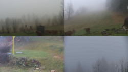 Sdružený snímek okolí chaty Myslivna