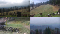 Sdružený snímek okolí chaty Myslivna