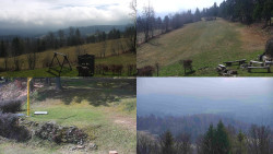 Sdružený snímek okolí chaty Myslivna