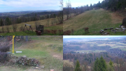 Sdružený snímek okolí chaty Myslivna