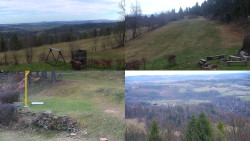 Sdružený snímek okolí chaty Myslivna