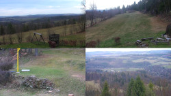 Sdružený snímek okolí chaty Myslivna