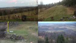 Sdružený snímek okolí chaty Myslivna