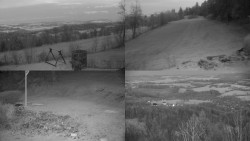 Sdružený snímek okolí chaty Myslivna