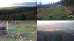 Sdružený snímek okolí chaty Myslivna