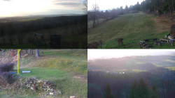 Sdružený snímek okolí chaty Myslivna